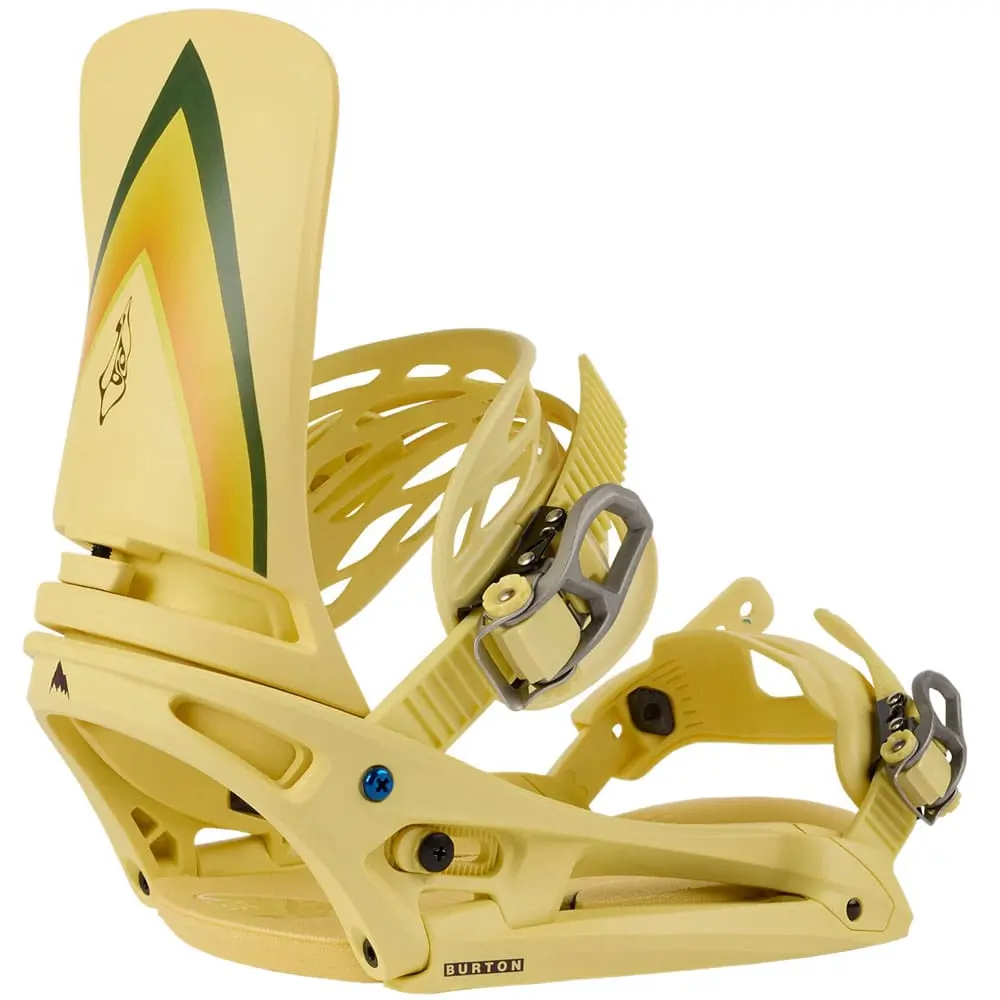 Burton Cartel X Flex Snowboardbindung Cream Graphic Herren – Bild 2